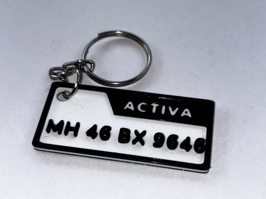 Number Plate Keychains
