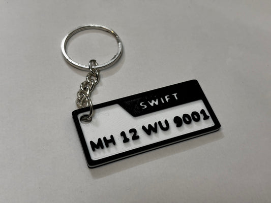 Number Plate Keychains